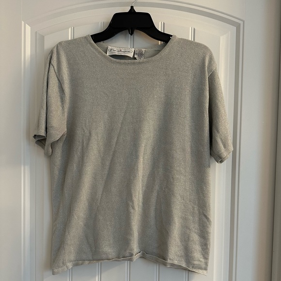 Patchington Silver shimmering Top Renaissance World Tour Size Large - Picture 1 of 5